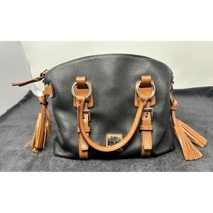 Dooney & Bourke Milano Satchel Black Pebble Leather